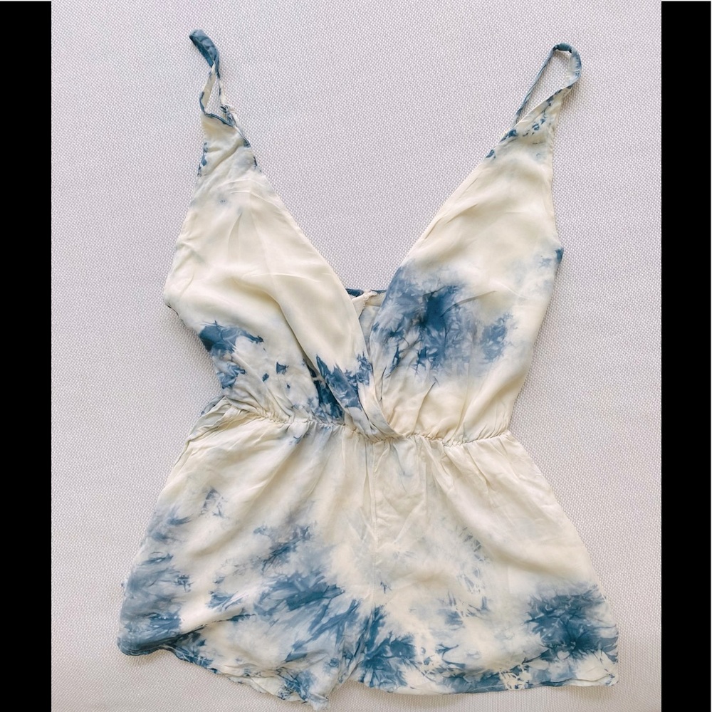 Blue Life California Tie dye tye dye romper